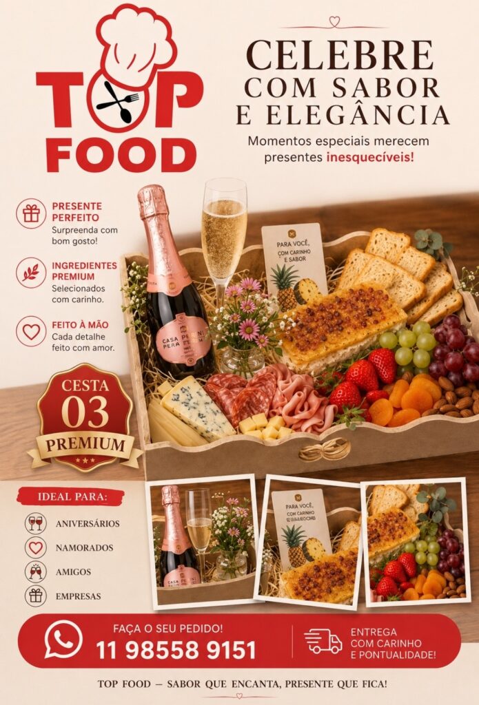 Cesta gourmet premium cmo champagne top food